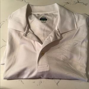 Men’s golf white polo shirt